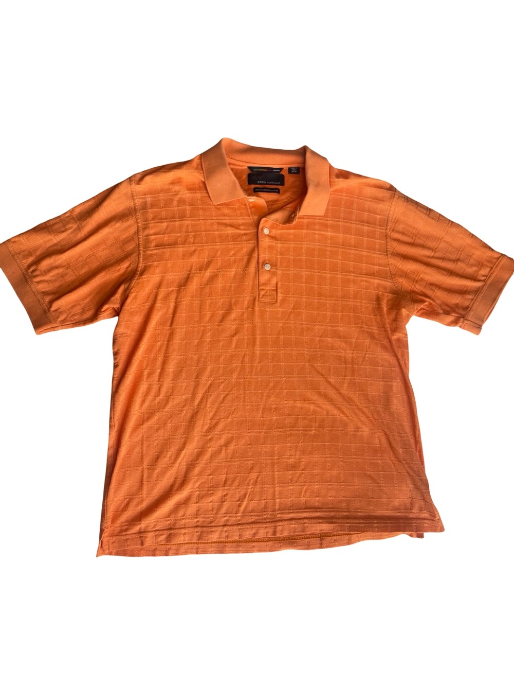 Greg Norman Collection Orange Short-Sleeve Polo